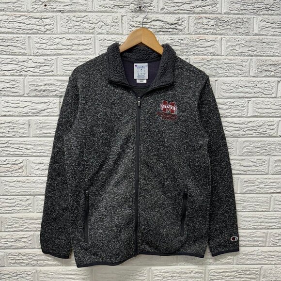 Champion Mississippi State Cute Zip Up Fleece Jacket Medium - Picture 2 of 4